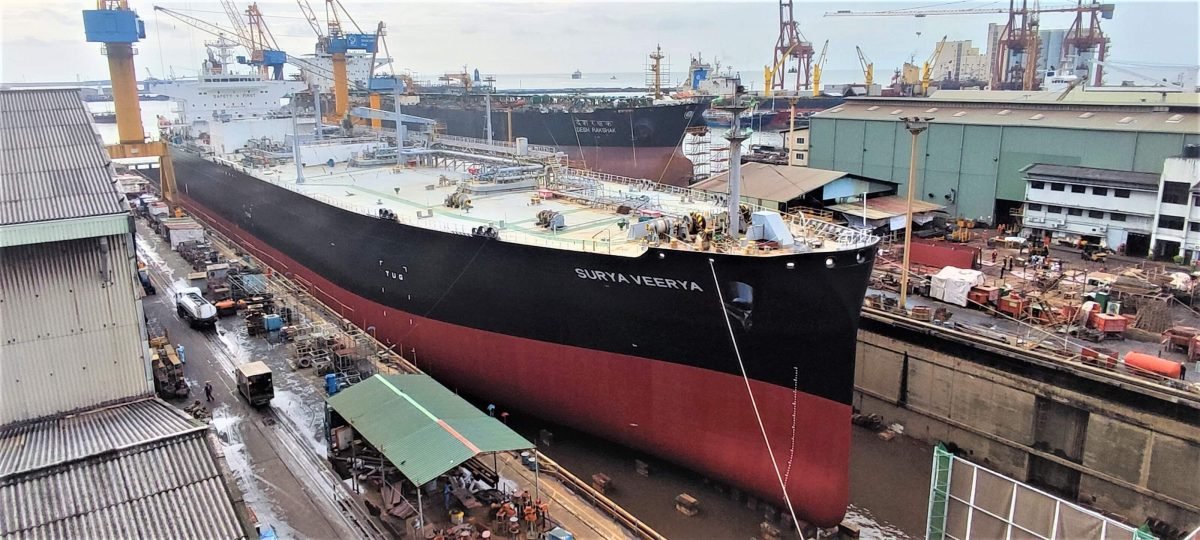 COLOMBO DOCKYARD’S SUCCESSFUL REPAIRS ON VERY LARGE GAS CARRIER “SURYA VEERYA”